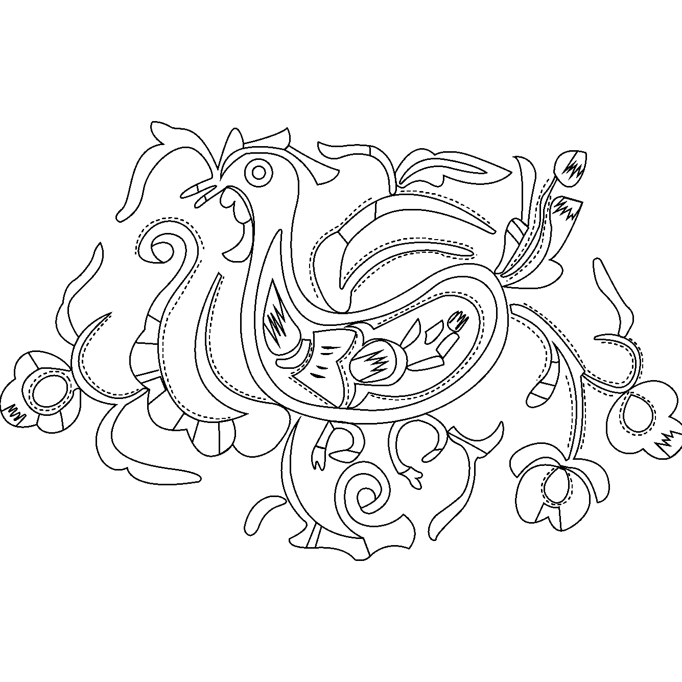 鸡枝纹
